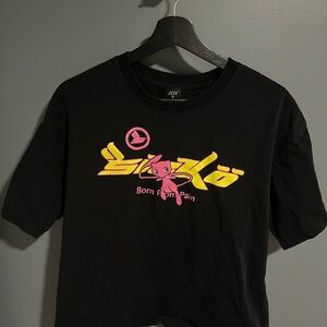Sicko Joy x Pain Mew 1of1 Black Graphic Tee
